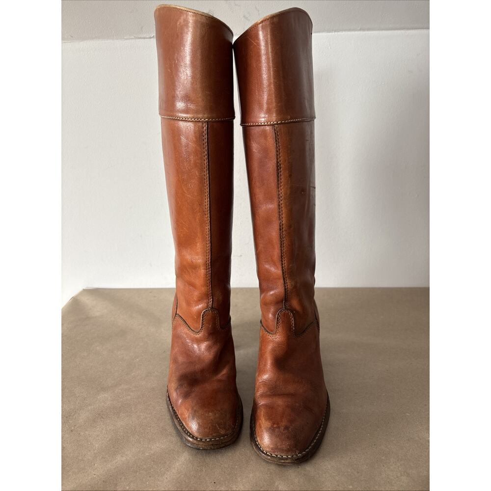 Vtg 1970s Bort Carleton Leather Campus Boots Whis… - image 5